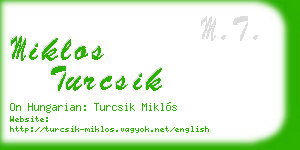 miklos turcsik business card